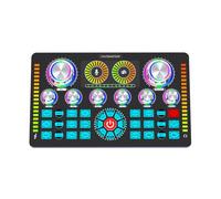 HUIOP Carte son en direct Mélangeur audio Enregistrement de bureau Canto DC 5 V Type-C Réduction du bruit à 3 vitesses BT 48 V Source d'alimentation fantôme Transmission numérique OTG pour, ca