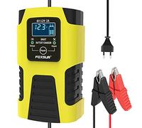 HUIOP Chargeurs de batterie de voiture 6V/2A 12V/2A Chargeurs de batterie intelligents entièrement automatiques Mainteneur Chargeurs portables à ruissellement Désulfateur de batterie pour moto de voit
