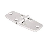 HUIOP Charnière de Porte Affleurante de Porte de Cabine de Bateau en Acier Inoxydable, Finition Polie Miroir, Loquet intégré Professionnel pour Couvercles de Trappe de Porte (102 * 38)