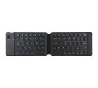 HUIOP Compatibilité du clavier BT pliable pratique Correspondance intelligente Simple et compact Longue durée de vie de la batterie Facile à transporter Noir