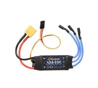 HUIOP Contrôleur de vitesse de moteur ESC sans balais 2-4S 40 A pour avion à voilure fixe 450 V2 hélicoptère bateau FPV F450 Mini quadrirotor Drone XT60 Plug, télécommande BEC ESC