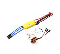 HUIOP Contrôleur de Vitesse électronique, 2212 1400KV Moteur Brushless 30A ESC avec T Plug 3.5mm Connecteurs Banane pour RC Avion Hélicoptère,Moteur sans balais pour Avion RC