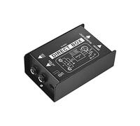 HUIOP Convertisseur de signal équilibré et déséquilibré professionnel DI-Box passif à canal unique à injection directe avec interfaces XLR TRS pour des performances en direct de guitare électrique et