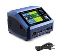 HUIOP D100Neo AC100W DC200W Chargeur Intelligent Multifonction Double Canal pour Batterie Lipo/Life/Lilon/LIHV/NIMH/ 3S/6S/12S PB (Prise UE),Chargeur pour Li-ION