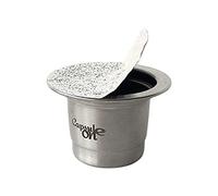 HUIOP Deux utilisations, capsules de café rechargeables en acier inoxydable Filtre à capsules de café réutilisable, compatible avec la machine à café