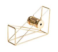 HUIOP Dévidoir de Ruban,Distributeur de Ruban métallique Or Bureau Ruban adhésif Cutter Fournitures de Bureau Décoration de Bureau pour Les Entreprises Boutique Commerciale Supermarché Bureau École