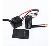 HUIOP Étanche 3670 2650KV, Étanche 3670 2650KV Brushless Moteur 120A Brushless ESC Programmation Carte Combo Set pour 1/8 Télécommande Voiture Camion,Étanche 3670 2150KV