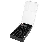 HUIOP Étui de Rangement pour Organisateur de Piles de Grande capacité, Peut Contenir 36 Piles AAA, 45 AA, 6 D, 8 C, 4 9 V, 5 Piles Bouton, avec Testeur de Piles, Boîte de Transport