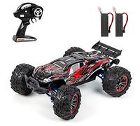 HUIOP F14A RC Voiture haute vitesse 1/10 2,4 GHz Voiture de course 70 km/h 4WD Voiture tout-terrain sans balais avec pièces en métal C Hub Carrier Bras de suspension 2 batteries Voiture RC 2