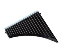 HUIOP Flûte à pain, 18 tubes Pan Flûte C Clé Panpipes Pan Pipes avec embout instrument à vent pour étudiants débutants avec sac de transport, pipes à pain