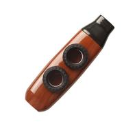 HUIOP Flûte Kazoo Portable à Double Trou, Double Membrane, Aigus et Basses Réglables, Petit Instrument pour les âges, de Séquoia