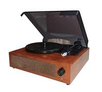 HUIOP Gramophone portable pour disque vinyle vintage classique avec haut-parleurs stéréo intégrés, tourne-disque portable, tourne-disque
