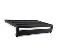 HUIOP Grand Panneau de pédale d'effet de Guitare, en Alliage d'aluminium avec Sac de Transport, Capo 4 pièces, Bandes de Fixation, Pedalboard