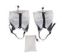 HUIOP Guêtres de Jambe Anti-sable, Couvre-pieds Recouverts de Silicone, Protection Complète, Manchon Jambe du Désert pour les Activités Plein Air (Gris météorite)