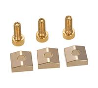 HUIOP Guitare électrique Tremolo Pont Cordes Serrures Cordes Système de verrouillage Écrou en métal Bloc et pince Vis hexagonales Pièces de guitare Accessoires, paquet de 3 lots, système
