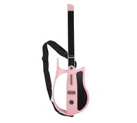 HUIOP Guitare Intelligente sans Cordes de Voyage Pliable Rose, Fonction de Modulation et Interface Sortie Sonore, Légère et Portable pour Musiciens, Acier allié ABS