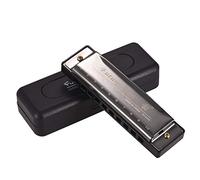 HUIOP Harmonica en C - Harmonica diatonique - Miroir en roseau ABS avec miroir - Design de surface - 10 trous - Parfait pour les débutants - Étudiants professionnels - Enfants