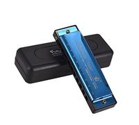 HUIOP Harmonica en C - Harmonica diatonique - Miroir en roseau ABS avec miroir - Design de surface - 10 trous - Parfait pour les débutants - Étudiants professionnels - Enfants