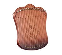 HUIOP Harpe lyre à 17 cordes, Harpe en bois de hêtre massif portable, Instrument de musique à cordes avec clé à molette pour débutants enfants adultes