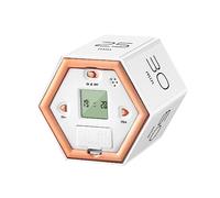 HUIOP Hexagon Digital Clock Timer Magnetic Cubes Timer Kitchen Hexagon Flip Timer for Studying Cooking Exercise Easy to Use Magnetic Flip Focus-Timer