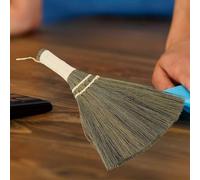 HUIOP HUIOP 100% Tout Nouveau Balai de Paille Fait à la Main Petit Balai Nettoyeur de Brosse Disque, Facile à Transporter et, Matériaux Végétaux pour l'épilation la Poussière et Poils, avec Doux
