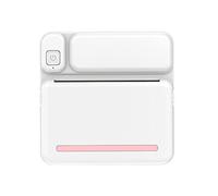 HUIOP Imprimante Thermique de Poche Portable Imprimante sans Fil BT Prise en Charge d'une opération Simple Notes Photo Erreurs Impression de mémo Texte Rose,Thermal Printer