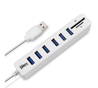 HUIOP JDL-HSD8 USB Hub Combo Splitter 3/6 ports en option USB 2.0 High Speed Mini 2 en 1 SD TF Lecteur de carte d'ordinateur portable