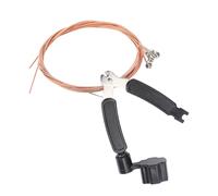 HUIOP Jeu de Cordes de Guitare Professionnel, Tension équilibrée et tonalité Vive, Ensemble D'enrouleur Cordes 3 en 1 pour L'entretien la Guitare et le Chiffon Nettoyage (Ensemble en cuivre)