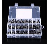 HUIOP Kit Assorti de Condensateurs électrolytiques en Aluminium, 500 Pièces, 24 Valeurs, 10V ~ 50V, 0,1uF à 1000uF, Condensateurs de Haute qualité pour Circuits, Accessoire Bri