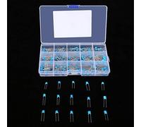 HUIOP Kit D'assortiment de Condensateurs en Céramique, 180 Pièces, 100pF-10000pF, 15 Valeurs 1kV, capacité Stable, Besoins Multiples, Idéal pour les Professionnels de L'électronique,