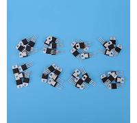 HUIOP Kit D'assortiment de Transistors 40 Pièces 7805, 7809, 7815, élément Central pour Circuit électronique, 8 Types pour Amplification à Large Bande, Canal N, Mode D'épuisement,