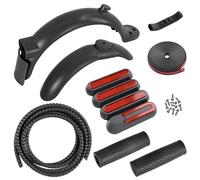 HUIOP Kit de garde-boue avant et arrière pour scooter électrique avec housses latérales, housse de frein à main, bande anti-collision pour trottinette électrique M365/Pro, garde-boue