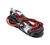 HUIOP Kit de harnais de câblage de barre lumineuse LED, 300 W, 2 fils, 16 AWG, faisceau de câblage universel de barre lumineuse de travail LED avec interrupteur