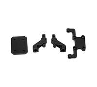 HUIOP Kit de Montage de Coque Arrière en Aluminium RC pour Voiture SCX24 AXI00002 1/24 RC, Support Montage Léger et Durable pour Les Amateurs Voiture (Noir)