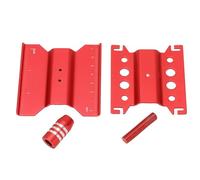 HUIOP Kit de Vis RC Station de Travail de Réparation de Support Rotation à 360° en Alliage D'aluminium pour Voiture Télécommandée à L'échelle 1/18 1/24, avec Hauteur Réglable, Conçu (Rouge)