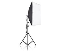 HUIOP Kit Softbox de Photographie de Studio avec Softbox 50x70cm * 1 + trépied en métal 2M * 1 pour la Diffusion en Direct Produit Photo Vidéo