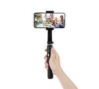 HUIOP L08 Stabilisateur de cardan Selfie Stick Trépied BT4.0 Trépied de bâton de selfie pliable en alliage d'aluminium BT4.0 pour Smartphone Noir
