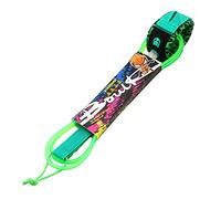 HUIOP Laisse de surf 7 mm d'épaisseur 6 pieds / 8 pieds Laisse de planche de surf droite Corde de jambe SUP