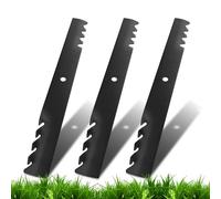 HUIOP Lame de Tondeuse à Gazon,Lot de 3 Lames de Rechange pour Tondeuse à Gazon 53,3 cm compatibles avec Bobcat/RANSOMES Great Dane Ferris 61" Deck 112111-03 D18036 GDU10232 1520842 1520842S 502