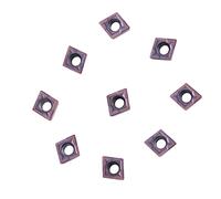 HUIOP Lame en Carbure CNC 10 Pièces, Haute ténacité, Finition de Surface Métallique pour Outil de Tournage de, CCMT060204 VP15TF, Convient à L'acier Doux et à L'acier Inoxydable,