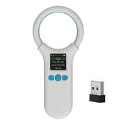 HUIOP Lecteur de puce électronique pour animal domestique - Lecteur RFID EMID - Lecteur de puce portable BT + USB + 2,4 G - Fonction de stockage de 500 informations - Écran TFT LCD FDX-B de 3,7 cm