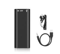 HUIOP Lecteur MP3 3-en-1 Voix Professionnelle Audio numérique Mini enregistreur Vocal 192Kbps Enregistrement WAV,Enregistreur Vocal