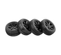 HUIOP Lot de 4 pneus avant et arrière avec jante pour voiture tout-terrain HSP HSP HSP Carson Redcat 1/10 HSP
