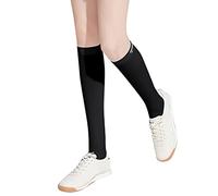 HUIOP Manches solaires, manches de jambe, talon ouvert, manches rafraîchissantes, bas pour Tennis, Golf