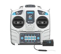 HUIOP MC6C 2.4GHz 6CH Télécommande Mode 2 Transmetteur et MC6RE Récepteur Radio Système pour RC Avion Drone Multirotor Hélicoptère Voiture Bateau,Télécommande 2