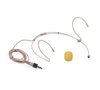 HUIOP Micro-Casque léger Serre-tête Microphone à condensateur Prise 3,5 mm Compatible avec l'émetteur de Poche sans Fil Sennheiser