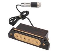 HUIOP Micro de Trou de Son pour Guitare Acoustique, Capteur de Trou de Son Magnétique Passif, Double Boutons Réglables, Construction de qualité Supérieure, compatibilité Polyvalente,