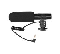 HUIOP Microphone d'enregistrement vidéo pour caméra, Mini Micro Super cardioïde pour Photographie, Interview, vlogging, pour caméscope DSLR