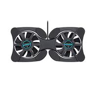 HUIOP Mini Portable Pliant Pliable USB Double Ventilateur Refroidisseur Pad De Refroidissement pour PC Portable Notebook 7,Radiateur pour Ordinateur Portable