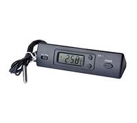 HUIOP Mini thermomètre électronique numérique pour voiture Thermomètre multifonction pour intérieur et extérieur Affichage de la température et du temps avec sonde